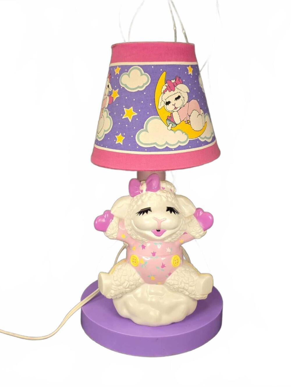 Vintage 1993 Lamb Chop Lamp Shari Lewis Enterprises Nursery Decor Retro